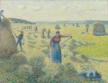 the harvest of hay in eragny 1887 Camille Pissarro
